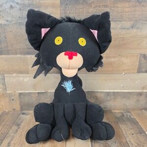 Merry Makers Bad Kitty Large Plush Black Cat Stuffed Animal Doll 2007 Nick Bruel